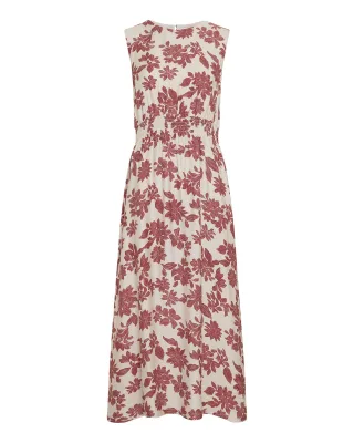 msch copenhagen - MSCHVildana SL Dress AOP Rhubarb Flower - Gr. - S