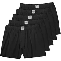 Dave's Boxershorts Dave's 5er-Pack Boxershorts schwarz große Größen (Packung, 5-St., 5er-Pack)