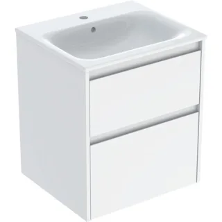 Geberit Renova Plan Set Möbelwaschtisch schmaler Rand, mit Unterschrank, zwei, 504038011 504038011