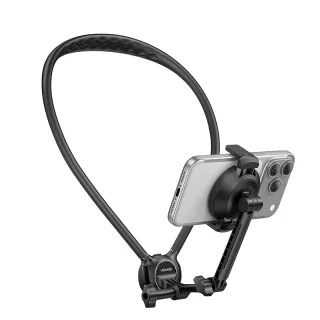 USAMS JOY02 Neck Mount Magnetic Phone Holder 360° Rotation N52 Magnet Hands-Free Vlog Selfie Recording for iPhone Androi