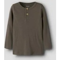 Name It Langarmshirt NMMKAB LS TOP NOOS Im Henley-Stil - mit kurzer Knopfleise, normal geschnitten