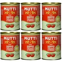 MUTTI Gemüsekonserve, Mutti das zweifachkonzentrierte Tomatenkonzentrat 140g 6er Pack