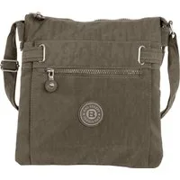 BAG STREET Umhängetasche Bag Street Damentasche Umhängetasche (Umhängetasche), Damen, Jugend Umhängetasche Nylon, stone, braun ca. 26cm x ca. 27cm