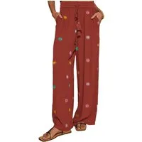 Love & Roses Strandhose Love & Roses Strandhose mit weitem Bein (1-tlg)