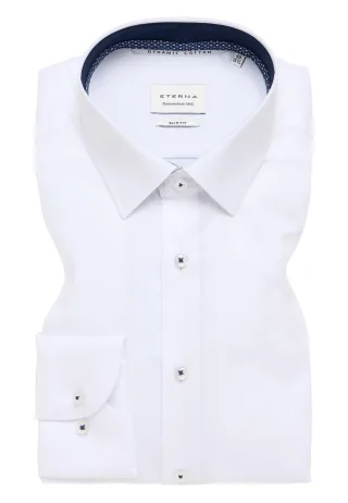 ETERNA - Hemd Twill Langarm weiß - Gr. - 44/Langarm - 67cm