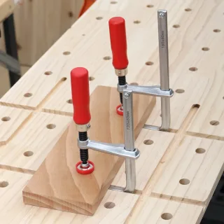 Quick Screw Woodworking Guide Rail Clamps T-Track Hold Down Clamps for MFT Table and Track Saw Guide Rail System for Mak