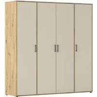 rauch Kleiderschrank VOYAGER Garderobe Wäscheschrank Schlafzimmer (in 3 verschiedenen Ausstattungen BASIC/CLASSIC/PREMIUM) mit 2 modernen Griffvarianten, viel Stauraum MADE IN GERMANY