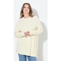 MIAMODA Strickpullover Pullover lässige Passform asymmetrischer Saum
