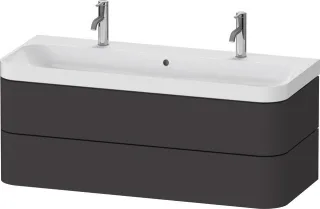 Duravit Happy D.2 Plus c-shaped Set wandhängend Graphit 1175x490x480 mm - HP4379O80800000 HP4379O80800000
