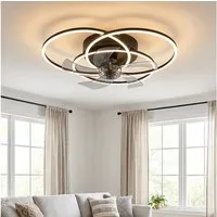 GLOBO LIGHTING Deckenventilator, Deckenventilator Deckenlampe LED Fernbedienung Vor Rücklauf dimmbar D