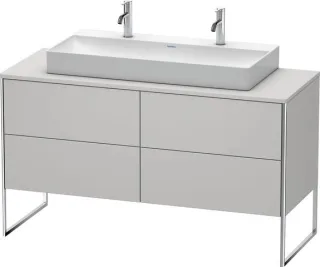 Duravit XSquare Konsolenwaschtischunterbau bodenstehend Nordic Weiß Seidenmatt 1400x548x778 mm - XS4 XS4925M3939