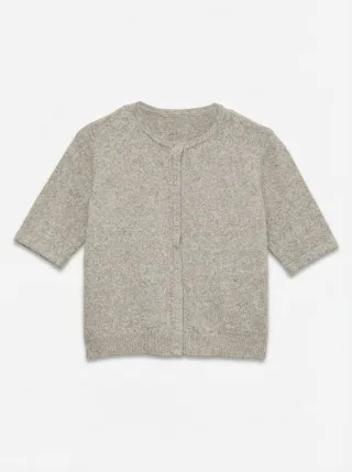 VERO MODA - VMDOFFY 2/4 O-NECK BUTTON CARDIGAN NOOS Moon Rock - Gr. - XL