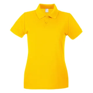 Fruit of the Loom - Poloshirt für Damen kurzärmlig (Gold)