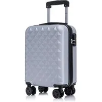 YONSLY Hartschalen-Trolley Reisekoffer Trolley Hartschalenkoffer Rollkoffer mit 4 Rollen, 4 Rollen, ABS und Aluminium, Zahlenschloss, 360°-Doppelrollen, Gummigriff
