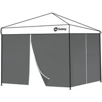 Sekey Pavillonseitenteil 2x Seitenwand für Pavillon 3m/6m/9m mit Reißverschluss, für 3 x 3 m Pavillon, 3 x 6 m Gartenpavillon, 3 x 9 m Partyzelt