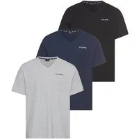 H.I.S V-Shirt (3-er Pack) Kurzarm, Slim Fit, aus Baumwolle