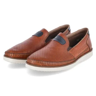 Rieker Slipper - Gr. 42 - Braun - Glattleder