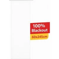 Stoffschmiede Schiebegardine, Blickdicht, 60x245cm, Paneelwagen, Lichtschutz, 100% Blackout