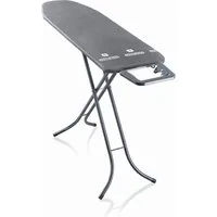 Leifheit Bügelbrett Bügeltisch Classic M Black, Bügelfläche 38.0x120.0 cm, Höhenverstellbar, Bügelfläche 120 x 38cm, feste Bügeleisenablage