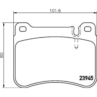 Hella Bremsbel?ge vorne Mercedes C-Klasse Clc-Klasse Clk Slk 8DB355006-541