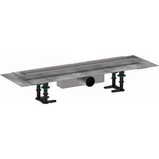 hansgrohe RainDrain Compact Komplettset Duschrinne 56175000 für Standardinstallation, befliesbar, 600 mm, chrom