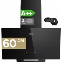 CIARRA Kopffreihaube 60 cm A++ 361 m³/h Schräghaube leise Umluft & Abluft 3 Stufen VM6750CB 60 cm A++ 361 m³/h Schräghaube leise Umluft & Abluft 3 Stufen VM6750CB, SensorTouch Kopffrei Dunstabzugshaube mit 2*Kohlefilter & LED Schwarz