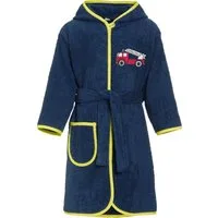 Playshoes Kinderbademantel Frottee-Bademantel Feuerwehr