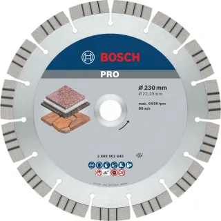 Bosch PRO Diamanttrennscheibe Best for Stone - 2608602645