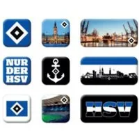 VertriebsArena GmbH Magnet HSV Magneten 9er Set "Nur der HSV"