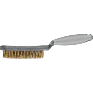 PFERD TOOLS Handbürste mit Kunststoffkörper und ergonomischem Griff HBUP 3reihig Messing-Draht 0,30 - 43698008