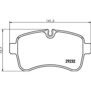 Hella Bremsbel?ge hinten Iveco Daily 4 5 6 8DB355005-551