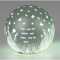 formano LED Dekolicht Kugel salbei 10cm 12cm - Tue was du liebst, LED fest integriert