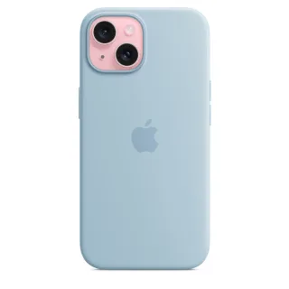 Apple iPhone 15 Silikon Case mit MagSafe ? Hellblau | mwnd3zm/a | Cover - Apple