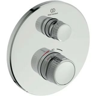 Ideal Standard CeraTherm Navigo Brausethermostat Unterputz A7295AA rund, Fertigmontageset, verchromt