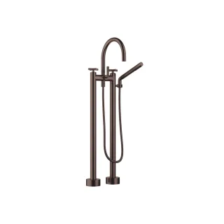 Dornbracht Wannen-Zweilochbatterie für freistehende Montage TARA 25943892 Dark Bronze gebürstet,2594 25943892-43