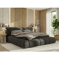 MKS MÖBEL Boxspringbett NUBEA (Komplettbett, Set, inkl. 2 Bettkästen, Matratze H3/H4 und Topper Visco oder T25), Feder-Hebemechanik, 7-Zonen-Multipocket-Matratze, Bett mit Kopfteil