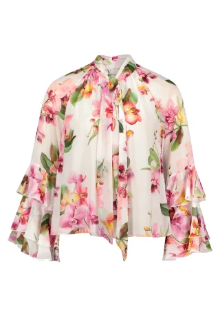 V by Vera Mont - Chiffonbluse Rosé - Gr. - 36