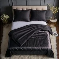 Cozyor Wendebettwäsche Satin glänzend matt 135x200, 155x200, 155x220, 200x200 cm extra weich, Satin & Mikrofaser, 3 teilig, Edel und hochwertig