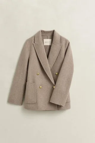 GANT - Handgenähter Classic Club Blazer mist taupe - Gr. - 38
