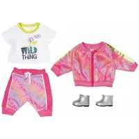 Zapf Creation® Puppenkleidung 828335 BABY Born Deluxe Trendiges Pink Set, 43cm