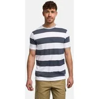 INDICODE T-Shirt Herren INAriba Rundhals T-Shirt Blockstreifen Sportives Shirt mit markantem Streifendesign