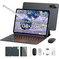 blackview MEGA 12 5G Tablet Android 16 120Hz 10000mAh mit Tastatur/Maus/Stift Tablet (12,2", 256 GB, Android 16, 5G, 36 (12+24)GB+256GB, Android 16, 50MP+4K, IP69K, tablet mit sim karte)