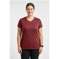 Maier Sports T-Shirt Da-Shirt 1/2 Arm Trudy mit dezentem V-Ausschnitt, schnell trocknendes Material, aus Polyester