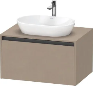 Duravit Ketho.2 Konsolenwaschtischunterbau wandhängend Leinen Matt 800x550x459 mm - K24885075750000 K24885075750000