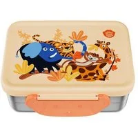 Affenzahn Lunchbox Edelstahl Brotdose, Edelstahl, (Edelstahl Brotdose, 2-tlg., 1x Brotdose, 1x Trennfach), spülmaschinengeeignet