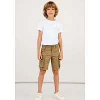 Name It Cargobermudas NKMRYAN REG TWI L SHORTS 6776-BA NOOS Baumwollmischung, Stretch, Cargotaschen