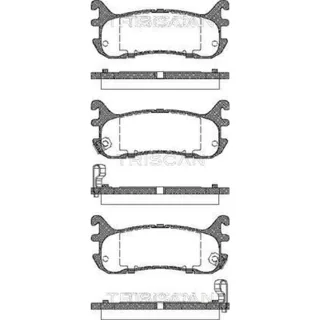 Triscan Bremsbel?ge hinten Mazda 323 Mx-5