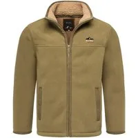 Amaci&Sons Fleecejacke OCONTO Fleecejacke Herren Teddyfell Sweatjacke Plüsch Fleecepullover warm gefüttert