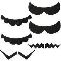 Katara Partyanzug 6er Bart Set Super Mario, Wario, Luigi, Waluigi, Zubehör, Karneval, Kinder, Erwachsene, Schnurrbart, Mustache, Bart