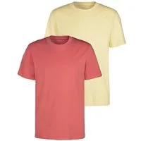KangaROOS T-Shirt (2er-Pack) Freizeitshirt mit Kurzarm, Rundhals aus reine Baumwolle
